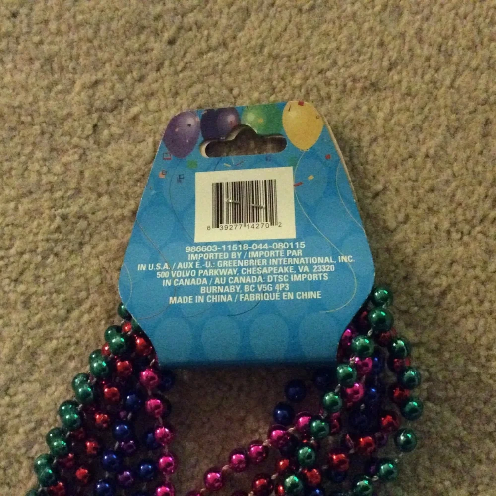 8 Beaded Necklaces Red Blue Green Purple Pink